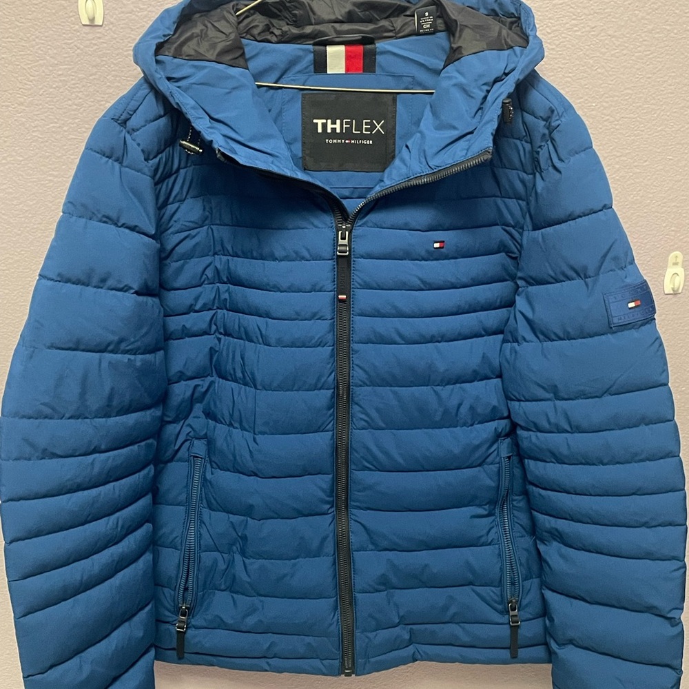 TH Flex Blue Puffer Jacket